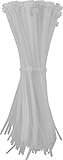 PowerGear 51225999 Clear Power Gear Cable, 4-Inch Long, Multipurpose Small Zip, 100-Pack Nylon Plastic Ties, 7/8-Inch Maximum Diameter, Durable, Self-Locking, 51225, 4 Inch