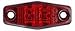 (1) LED Light 2 Diode Red 1x2.5 Surface Mount Clearance Side Marker Trailer