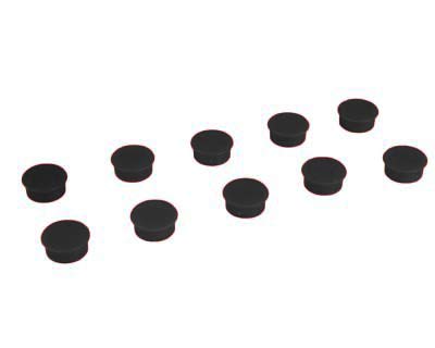AXMA-PK10-08 – Black Small Magnets – Kids 10 Pack – School Office Home Fridges and Whiteboards