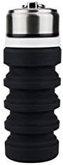Frid Life Foldable Collapsible Water Bottle - Water Bottle for Sporting. Shrinkable When Empty. 400 mL | 13.5 Oz