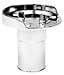 SEACHOICE Gas Fill, 1 1/2" Hose, Chrome Plated Zinc with Black Flange and Cap primary