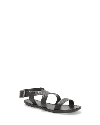 LUCKY BRAND WOMEN’S ZELEK FLAT SANDAL, BLACK, 5.5