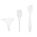Travel Bottle Set - Refillable - TSA/Airline Approved - 8 Bottles and 9 Jars - 3 Tools (Pipette, Funnel and Mini Spatula) - for Downsized Portions of Your Favorite Cosmetics, Lotions and Creams