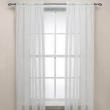Gorgeous Home 2PCS WHITE SOLID SOFT VOILE SHEER WINDOW CURTAIN PANELS ROD POCKETS DRAPES 54″ WIDE X 63″ LONG (EACH PANEL)