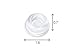 Wall Door Stop Door Knob Bumper & Wall Protector. Sound Dampening Self-Adhesive Door Stop (Clear, 2-Pack) (0.7 in Thick & 1.8 in Diameter)