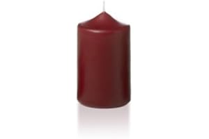 yummi 2.25" x 3" Burgundy Slim Round Pillar Candles - 4 per Pack