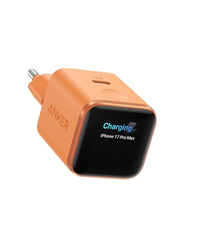 Anker Smart Ladegerät, Anker Nano 45W USB C Ladegerät mit Display und intelligenter Erkennung, integriertem Schonmodus, kompaktes GaN Schnellladegerät