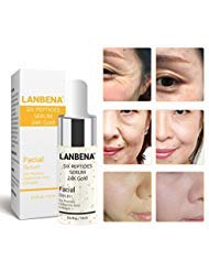 LANBENA Six Peptides Serum 24K Gold Anti-aging Serum Anti-wrinkle Firm Fine Lines Moisturizing 0.5 fl oz