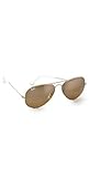 Ray-Ban Women's RB3025 Oversized Mirrored Original Aviator Sunglasses