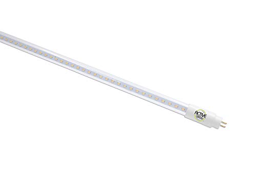 Active Grow T5 High Output 4FT LED Grow Light Tubes for Indoor Gardens, Veg Growth & Greenhouse – 24 Watts – Sun White Full Spectrum (High CRI 95) – Direct Replacement – UL Marked – 4-Pack