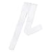 HDE Girl's Stockings Microfiber Opaque Footed Kids Tights (White, Medium)