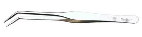 Xcelite XHT678 Curved/Medium General Duty Tweezer, 6-7/8" Overall Length