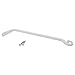 Hand Forged Straight Hook, 15 Inch, White, For Bird Feeders, Planters, Lanterns, Wind Chimes, As Wall Brackets and More!