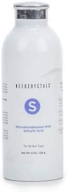 NeedCrystals Microdermabrasion Crystals 8 oz. / 227 gr. DIY Face Scrub with Salicylic Acid. Natural Facial Exfoliator Improves Acne Scars, Blackheads, Pore Size, Blemishes & Skin Texture