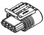 Automotive Connectors 4P FM BLK CON Assy 150.2 Series (1 Piece)