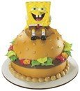 Spongebob Squarepants Krabby Patty Petite Decoset ~ Cake Topper
