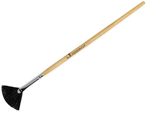 Slofoodgroup - Gilding Fan Brush - Size 2 - Fan Brush for Gold and Silver Application - Fan Style Brush Top for Gold and Silver Projects