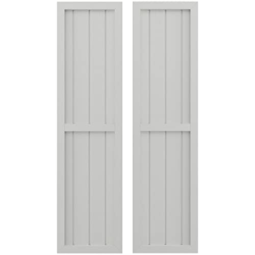 Ekena Millwork ARW101BF414X58STH Americraft Four Exterior Real Wood Two Equal P…