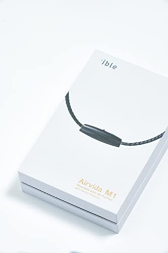Airvida M1 Ionic Wearable Air Purifier (Black-17.7 inches) – Up to 99% Pollutant Removal Rate, Stylish & Lightweight with 3 Modes, Titanium Necklace & Clip, Silent Operation, 20g
