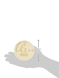 Pearhead Wooden Monthly Milestone Photo Cards, Baby
