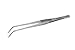 Aven 18425 Curved Utility General Purpose Tweezers, Stainless Steel, 7