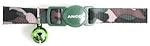 Ancol Camouflage Cat Collar with safety buckle Green