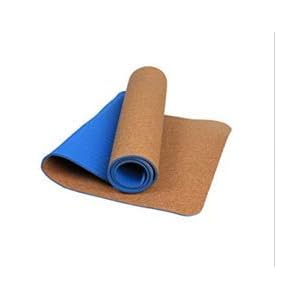 Yoga Mat Extra Thick 15mm Non Slip Pilates Workout Exercise Mat Black/Blue/Pink (Blue)