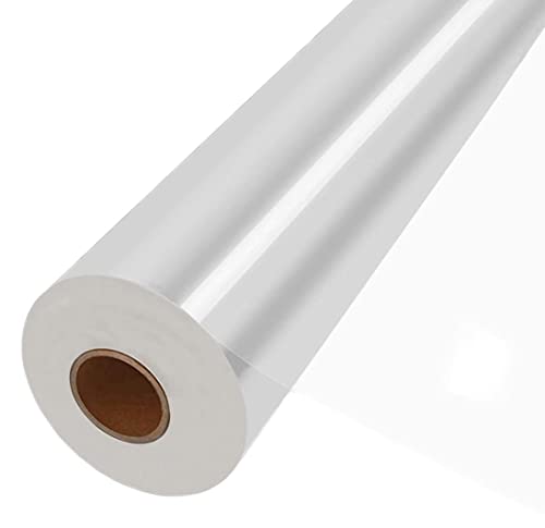 JOYIT 220 ft Cellophane Wrap Roll (35 in x 220 ft) - 3 Mil Thickness, Clear Bags for Flower Gift Baskets (35