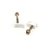 THE CIMPLE CO - Single Coaxial Cable Clips, Cat6, Electrical Wire Cable Clip, 1/4 in (6 mm) Screw Clip and Fastener, White (100 Pieces per Bag) primary