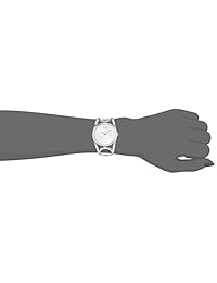 Calvin Klein k5u2 m146 Señoras Ronda Pulsera de acero de plata reloj
