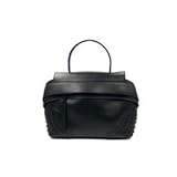 Tod's Wave Mini Gommini Black Leather Satchel