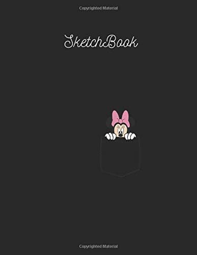 SketchBook: Disney Minnie Mouse Pocket Large Notebook for  Unlined Sketch Note Marble Size 8.5in x 11in x 100 Pages for Men and Kid Sketchnote Drawing ... Painting and Doodling and Write Journal