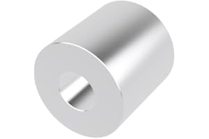 Aluminum Spacer 1" OD x 3/8" ID x Choose Your Length, Round Spacer Unthreaded Standoff Bushing Plain Finish, Fits Screws Bolt 3/8" or M10 by Metal Spacers Online (1" Length, 5 Pack)