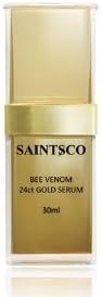 Saintsco Luxury Natural Bee Venom and 24 Karat Gold Serum - 30 ml - Clinically Formulated to Rejuvenate Tired Skin, While Providng a Soft, Gentle Glow