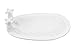 White Stoneware Bath Tub Shaped Soap Dish