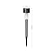 EcoCity Solar Lights Outdoor Garden Lights Landscape Pathway Lights Stainless Steel 12-Pack (Gunmetal)