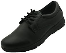 Faranzi Men's Professional Nonslip Comfort Work Black Shoe, Water and Oil Resistant + Men Shoe Club Shoe Horn