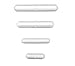 Magnetic Stir Bar Combo Pack, Large Sizes - 30mm, 45mm, 60mm & 70mm - White Color, Mixer Stirrer