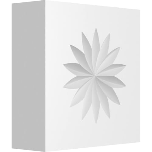 Ekena Millwork ROSS030X030X100SDG09 Standard Sedgwick Flower Square Edge Signat…