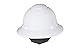 3M Full Brim Hard Hat H-801V, White 4-Point Ratchet Suspension, Vented