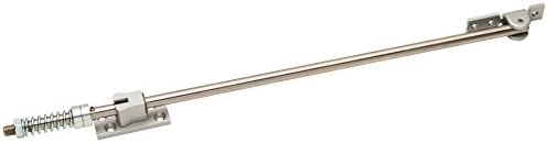 Glynn-Johnson 704S SP28 Series Heavy Duty Stop-Only Surface Overhead Door Stop, Powder Coat Aluminum Finish, 33.06" to 39" Door Opening