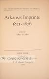 Front cover for the book Arkansas imprints, 1821-1876 by Albert H Allen