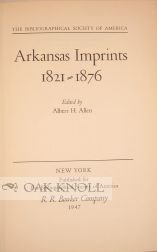 Arkansas imprints, 1821-1876