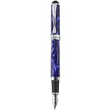 Sipliv 750 Executive Fountain Pen 18KGP Smooth Medium Nib - Purple and Black