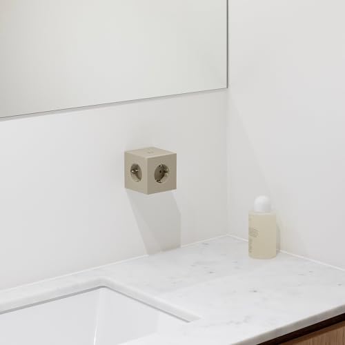 Avolt Square 2 Cube Design Power Strip with 30W USB-C - 5-in-1 with 3 AC Outlets & 2 USB-C Ports - Compact Socket for Office, Home, Travel and Hotel