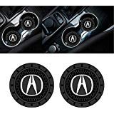 Auto sport 2.75 Inch Diameter Oval Tough Car Logo Vehicle Travel Auto Cup Holder Insert Coaster Can 2 Pcs Pack Fit Acura Accessory
