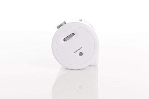 The Sonic Blast - Super Loud Projection Alarm Clock with Bluetooth Speaker & Sonic Bomb Super Shaker (White) - Thumbnail 4
