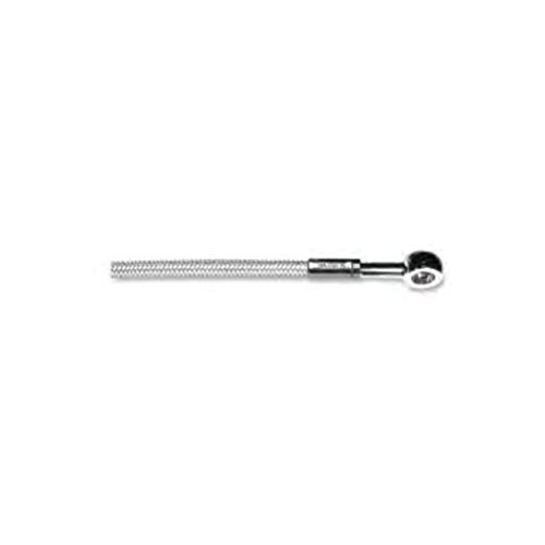 Magnum Polished Stainless E-Z Align Single Disc Front Brake Line - 90deg. Top Angle - 56in 56556SW