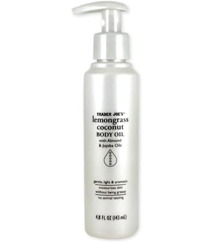 Amazon.com : Trader jo Lemongrass Coconut Body Oil with Almond