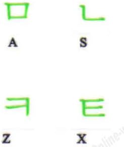 Korean Keyboard Stickers Transparent Background Green Lettering for All Pc Desktop Computer Laptop